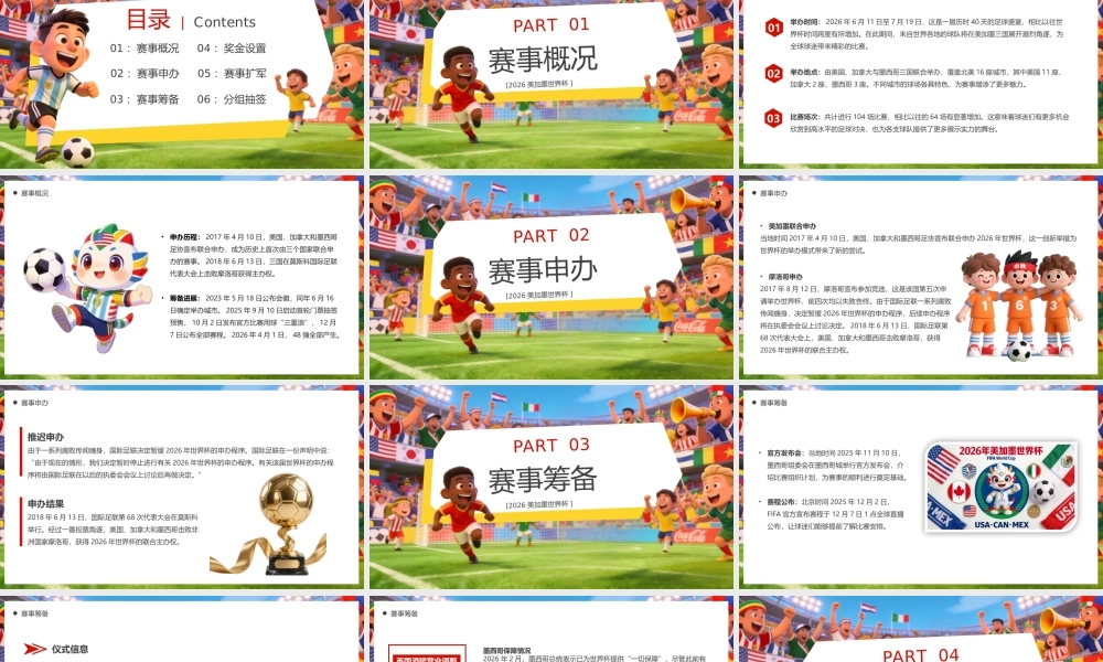 绿色卡通风2026美加墨世界杯.pptx