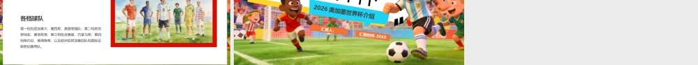 绿色卡通风2026美加墨世界杯.pptx
