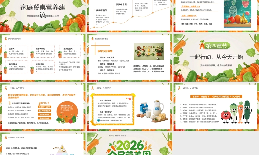 绿色卡通风2026全民营养周.pptx