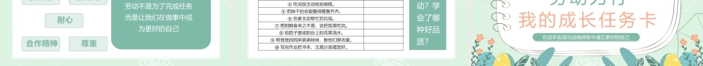 绿色卡通风劳动节主题班会.pptx