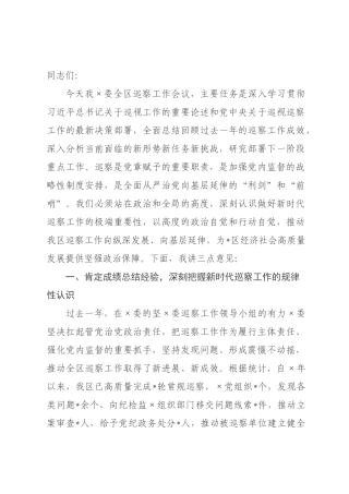 在2026年全区巡察工作会议上的讲话.docx