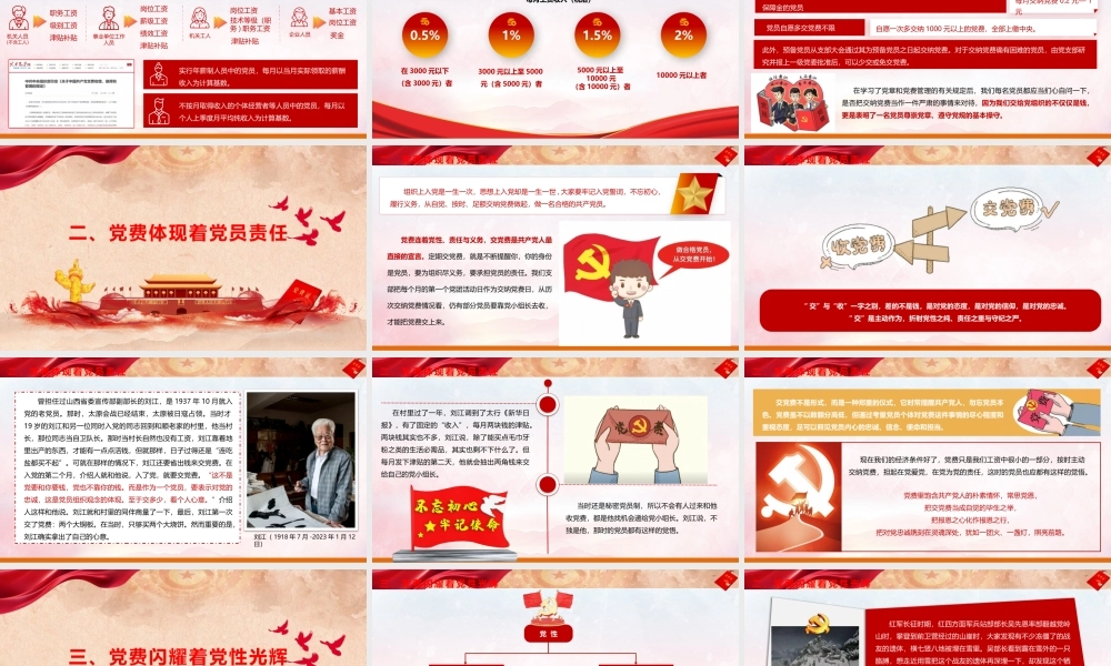 PPT：《主动缴纳党费 增强党性意识》.pptx
