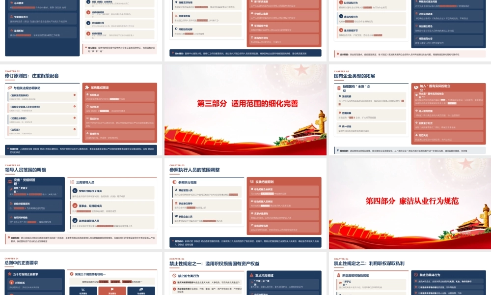 党课PPT：学习贯彻《国有企业领导人员廉洁从业若干规定》，不断深化国有企业党风廉政建设.pptx