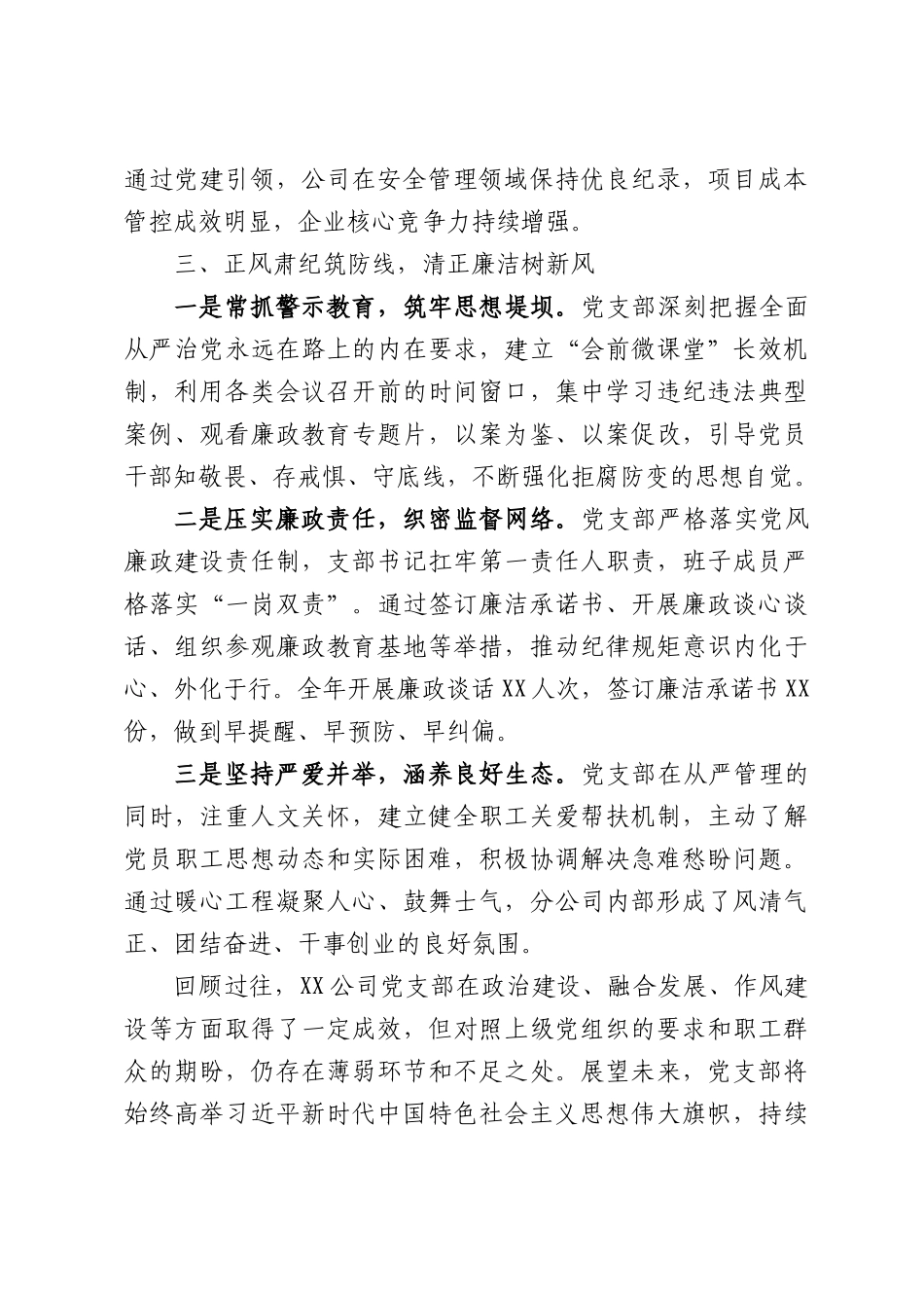 公司基层党支部先进事迹材料.docx_第3页