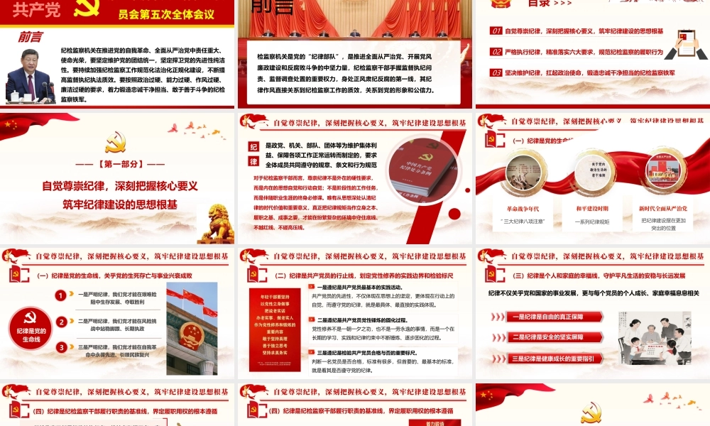 党课+PPT：尊崇纪律 做忠诚干净担当的纪检监察干部ppt.pptx