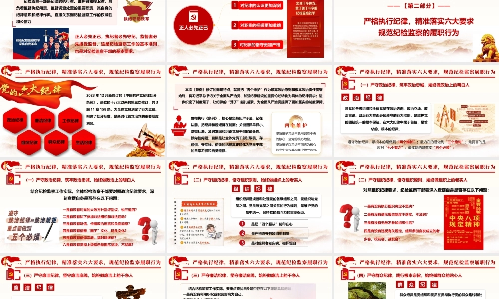 党课+PPT：尊崇纪律 做忠诚干净担当的纪检监察干部ppt.pptx