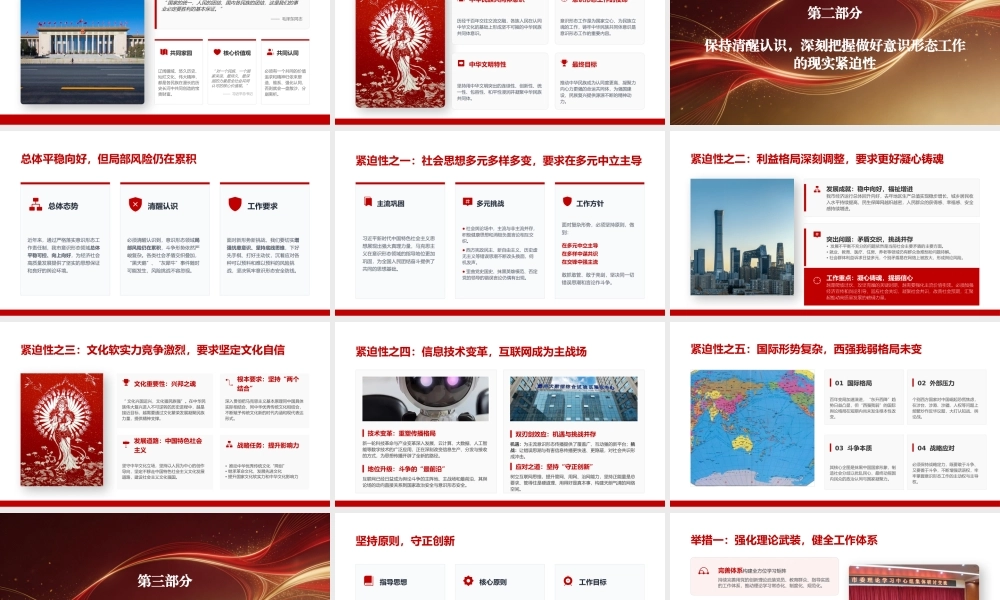 党课PPT：坚定不移做好新时代意识形态工作.pptx