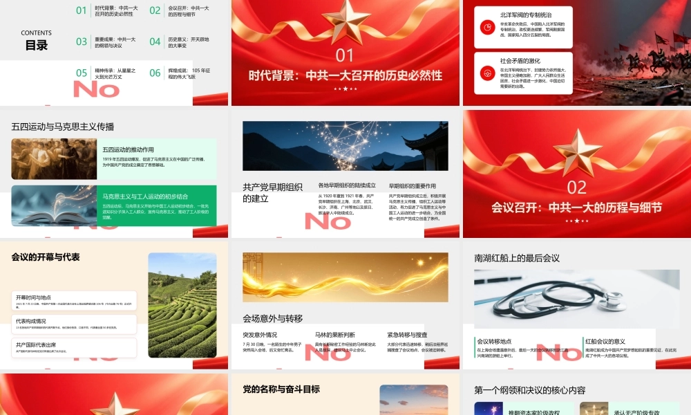 伟大征程：中共一大与民族复兴的星星之火PPT.pptx