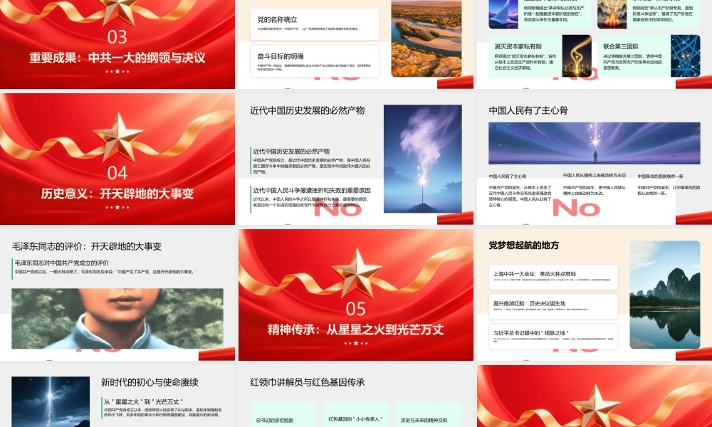 伟大征程：中共一大与民族复兴的星星之火PPT.pptx