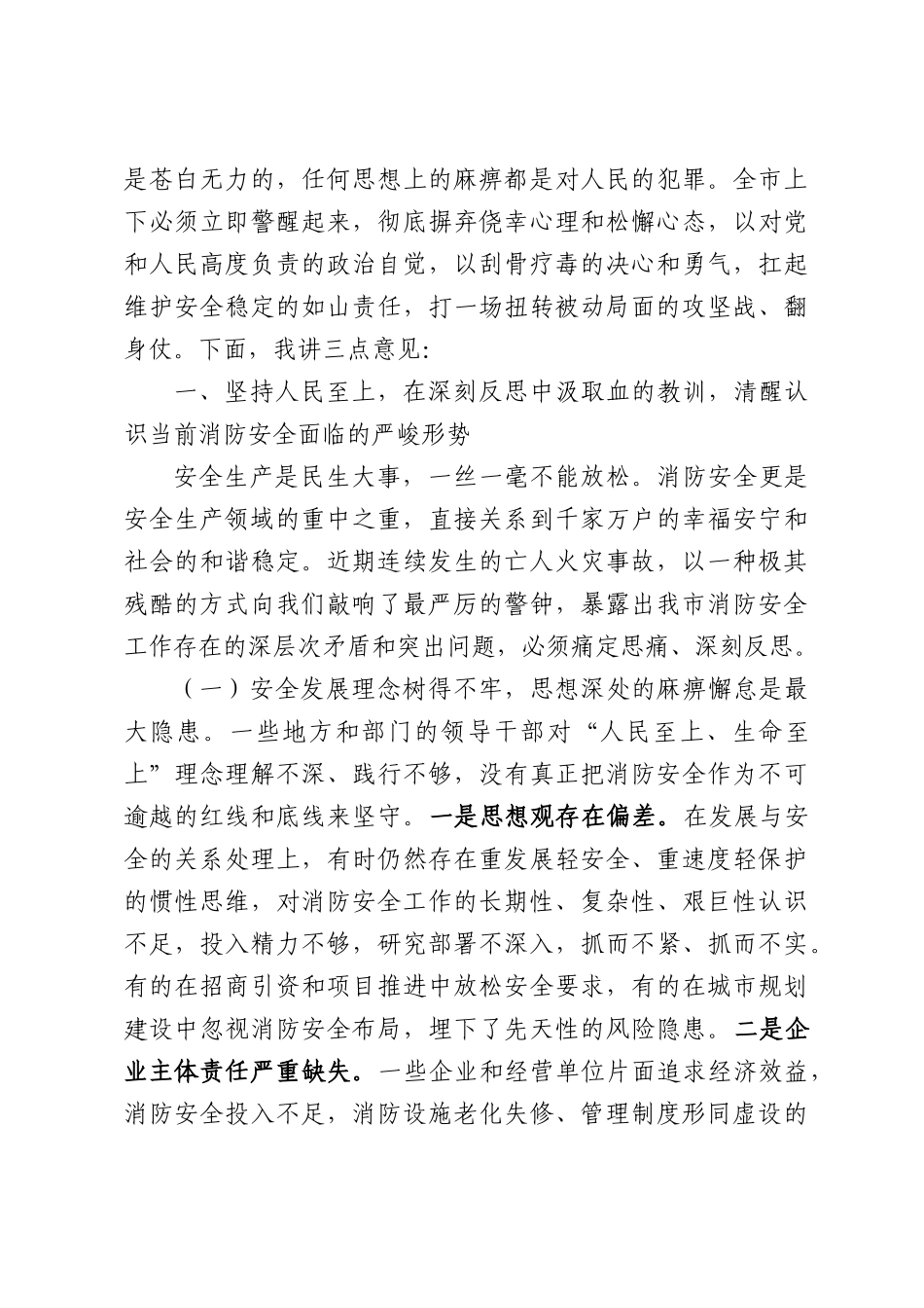 在2026年全市消防安全领域隐患大排查大整治集中攻坚行动动员部署会上的讲话.docx_第2页