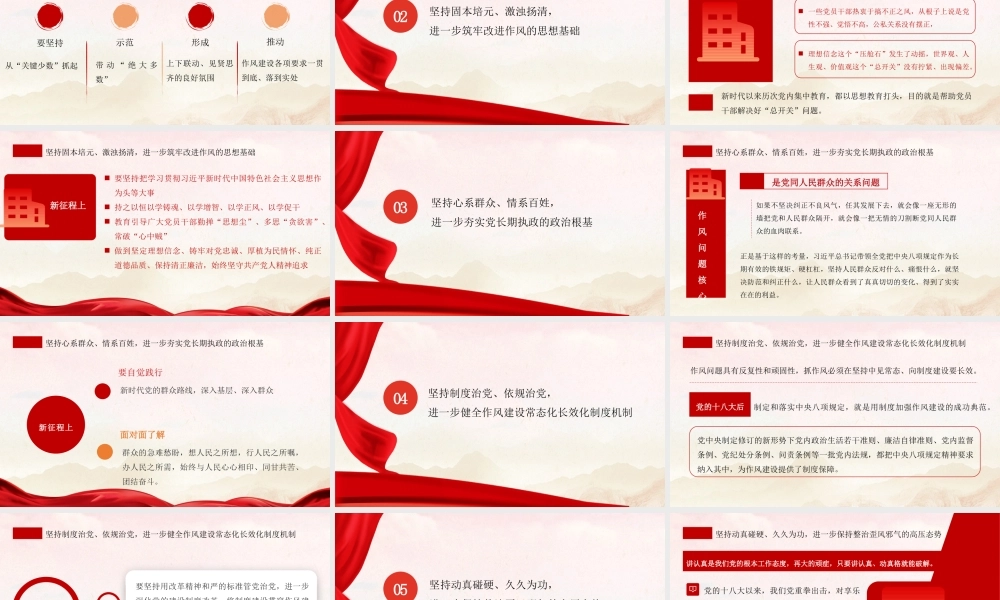 PPT：坚持从抓作风入手推进全面从严治党.pptx