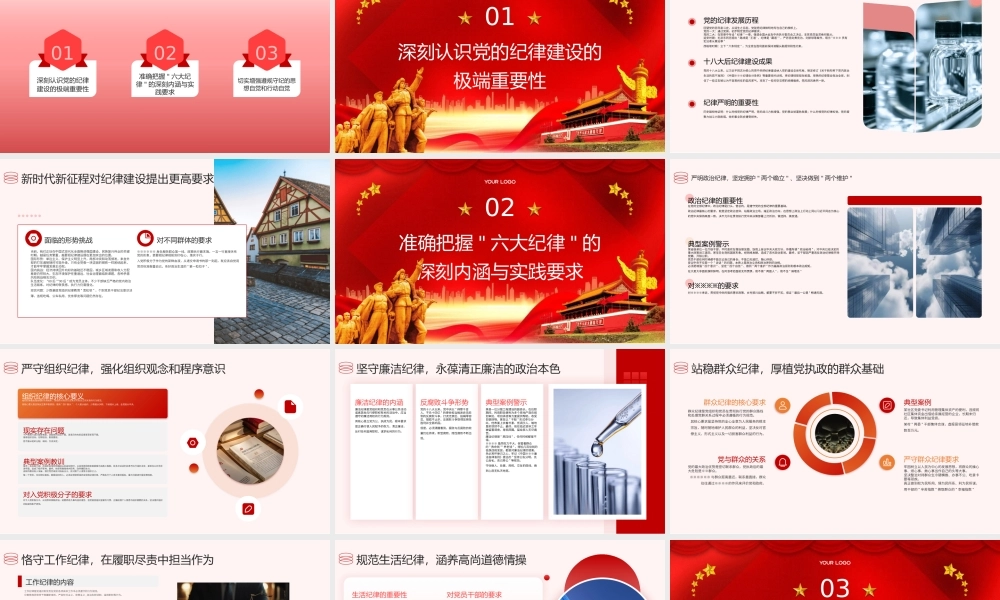 PPT：守纪律讲规矩 筑牢思想防线——党的六大纪律详细解读.pptx