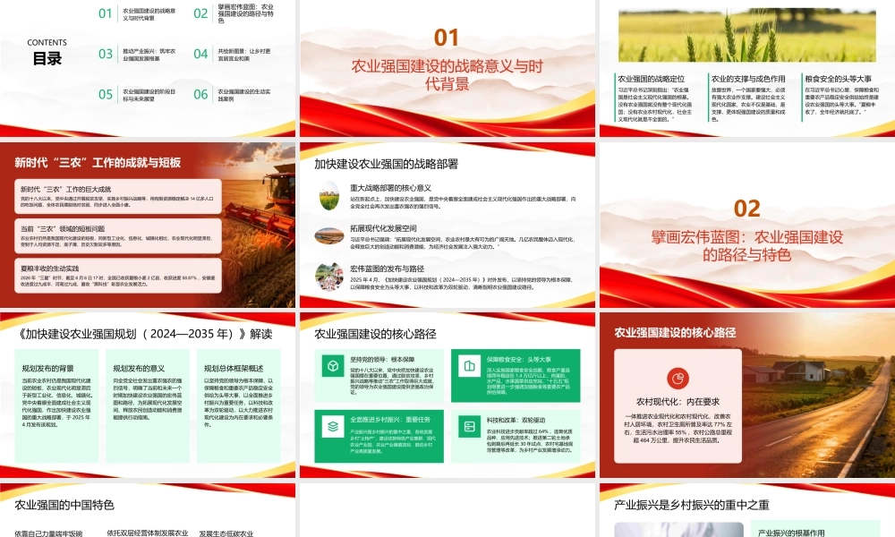 PPT：习近平总书记关于三农重要论述引领农业强国建设.pptx