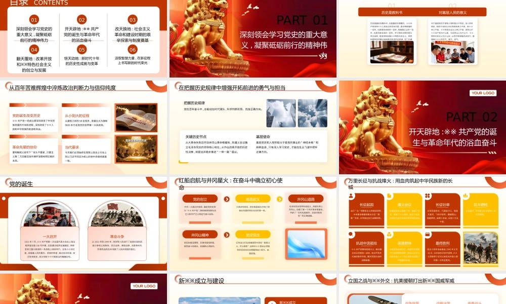 PPT：从苦难辉煌中汲取奋进力量——学习党的光辉历程与伟大成就.pptx