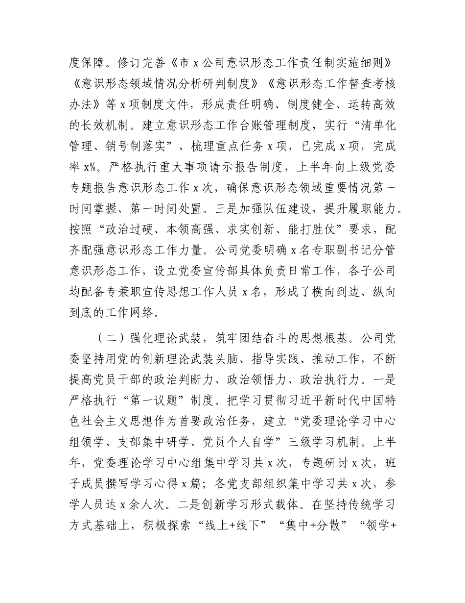 公司2026年上半年意识形态领域分析研判报告.docx_第2页