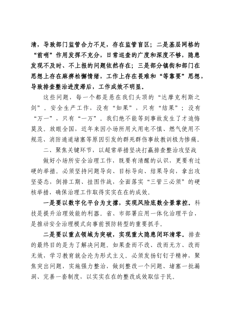 在XX区社会面小场所安全治理推进会上的讲话.docx_第2页