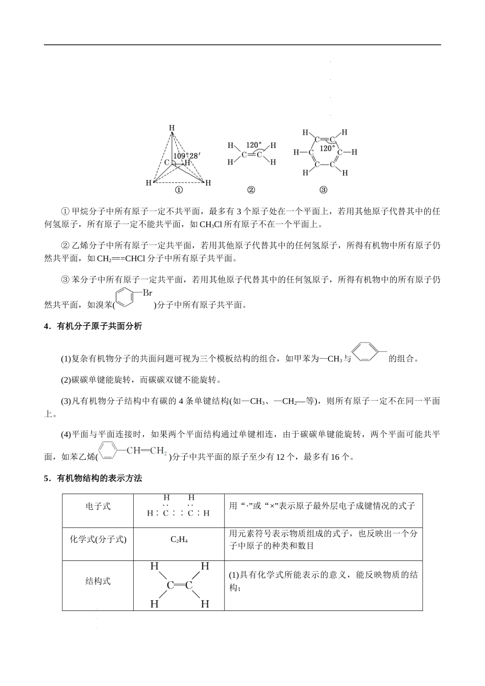 第51讲 分子共线共面的判断、同系物和同分异构体（解析版）- 高考化学【一轮·夯实基础】复习精讲精练.docx_第2页