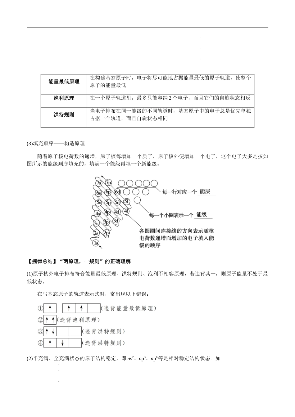 第61讲 原子结构与性质（解析版） 高考化学【一轮·夯实基础】复习精讲精练.docx_第3页