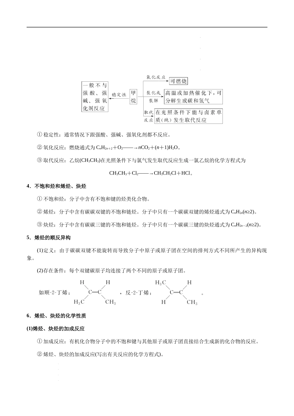 第54讲 烃、烃的命名、化石燃料的综合利用（原卷版） 高考化学【一轮·夯实基础】复习精讲精练.docx_第3页