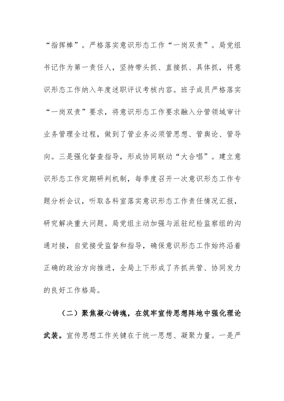 审计局2026年上半年宣传思想及意识形态工作开展情况汇报范文.docx_第3页