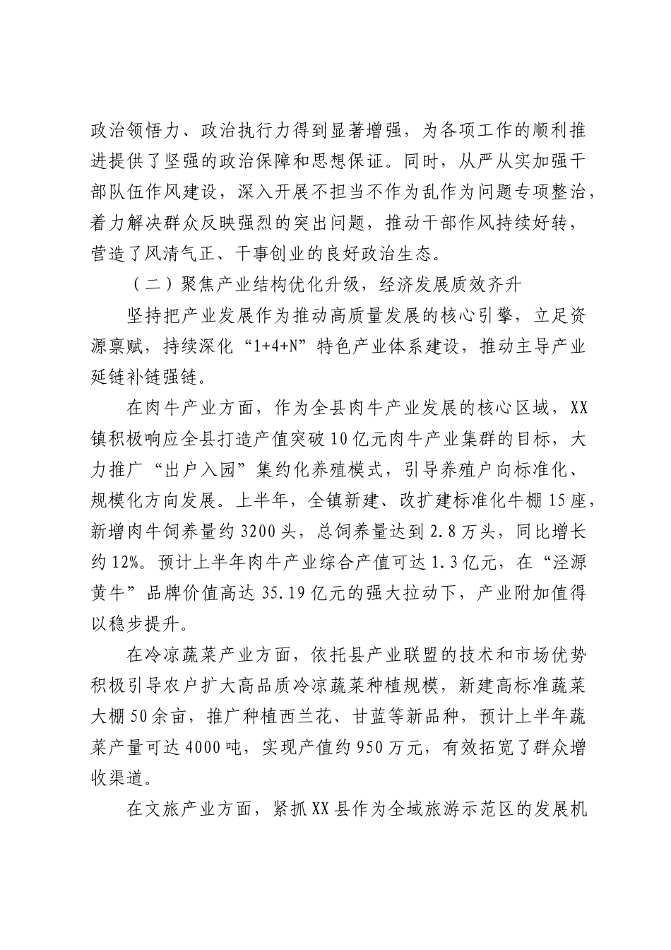 XX镇2026年上半年工作总结2.docx_第2页