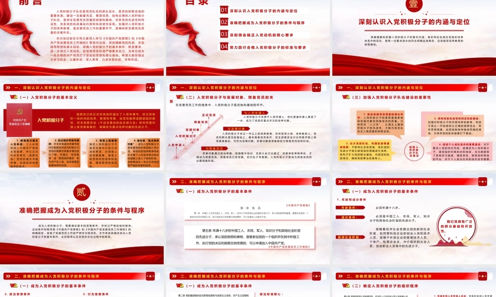 PPT+党课讲稿：严格标准端正动机   争做合格入党积极分子ppt.pptx