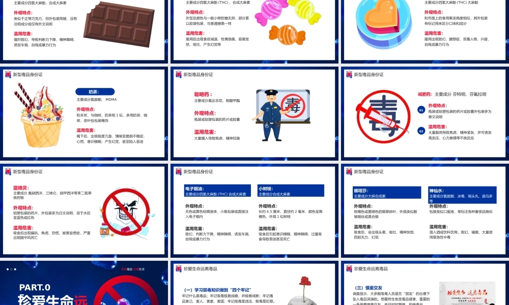 蓝色简约风禁毒宣传月主题.pptx