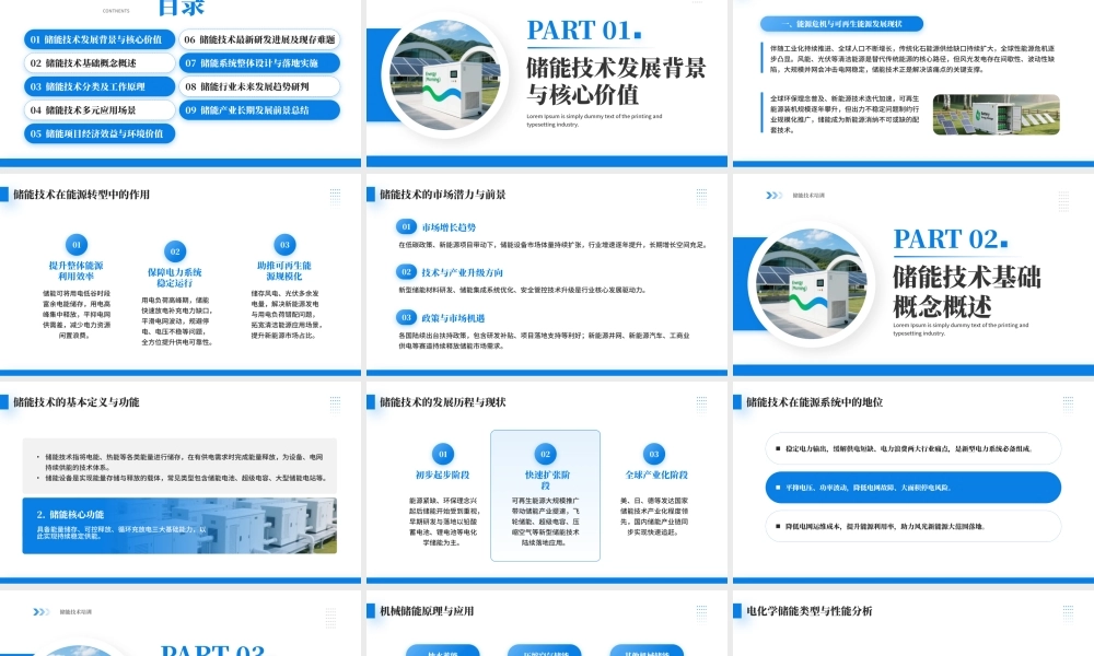 蓝色简约风储能技术专项培训.pptx