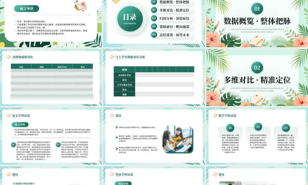期末考试成绩质量分析会.pptx
