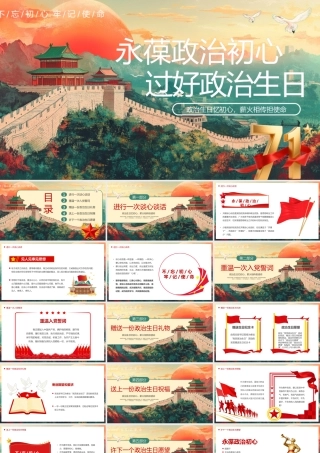 永葆政治初心过好政治生日.pptx