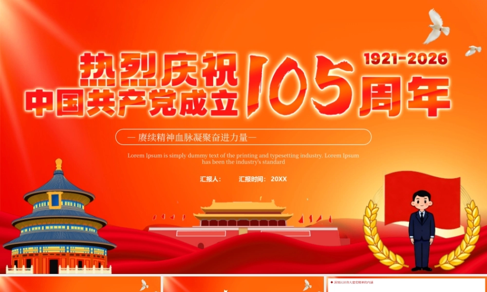 热烈庆祝中国共产党成立105周年.pptx