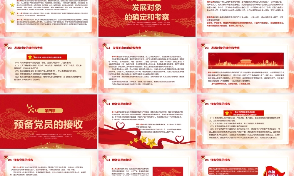 发展党员工作细则党课课件 .pptx