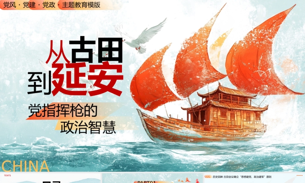 红色画风党指挥枪的政治智慧.pptx