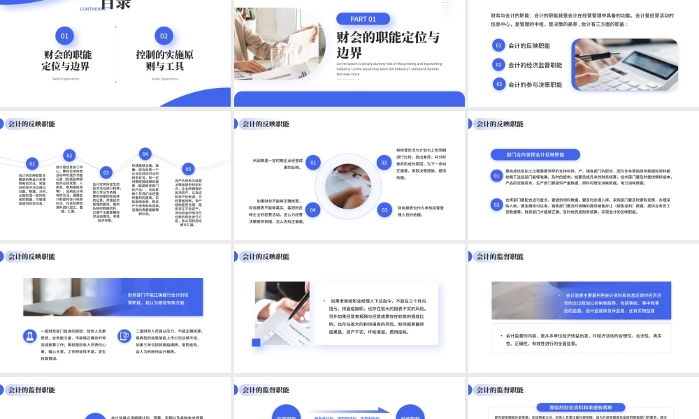 蓝色商务风财务管控与经营分析 .pptx