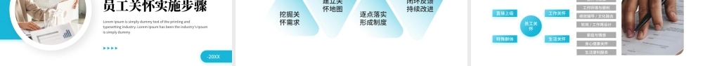 蓝色简约商务风员工关怀浅谈 .pptx