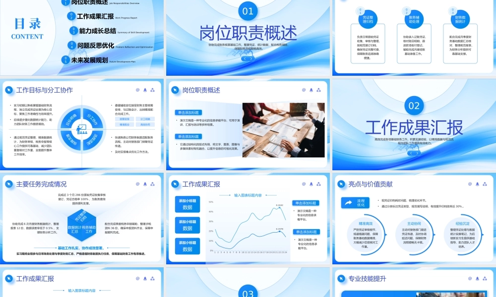 蓝色简约转正述职报告 .pptx
