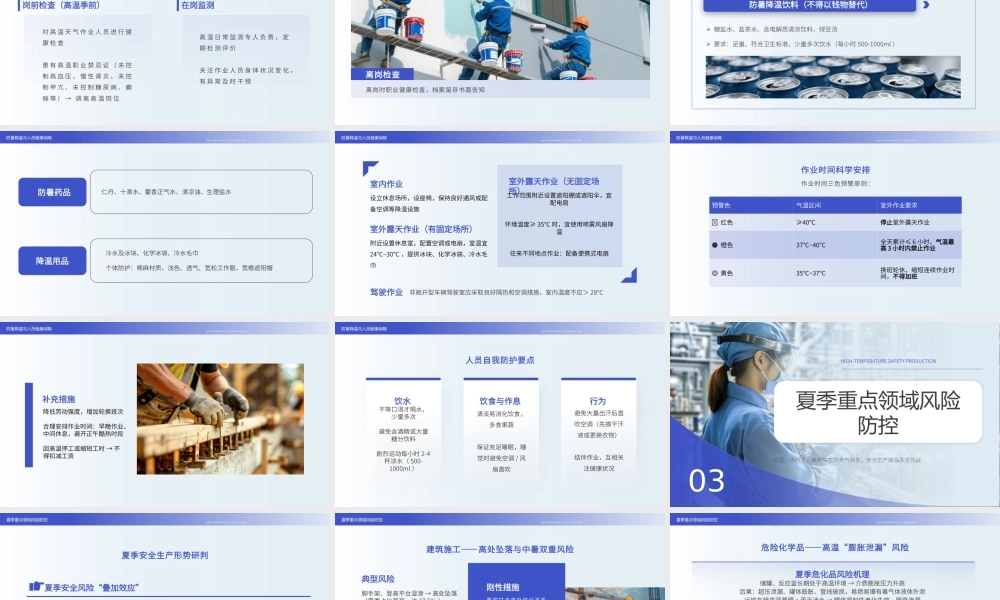 蓝色简约高温安全生产.pptx