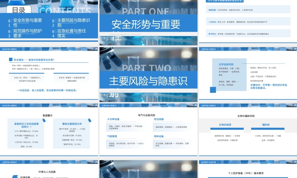 蓝色简约新学期实验室安全管理.pptx
