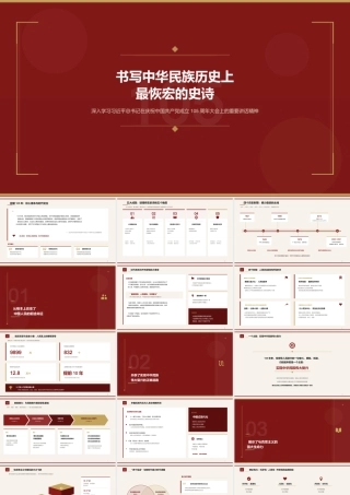 讲稿+PPT：书写中华民族历史上最恢宏的史诗.pptx