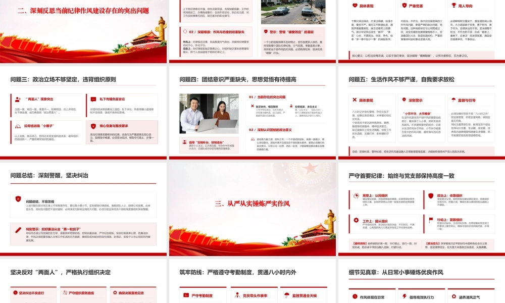 廉政党课PPT：以身作则严守纪律规矩，为国有企业高质量发展提供坚强纪律作风保障.pptx