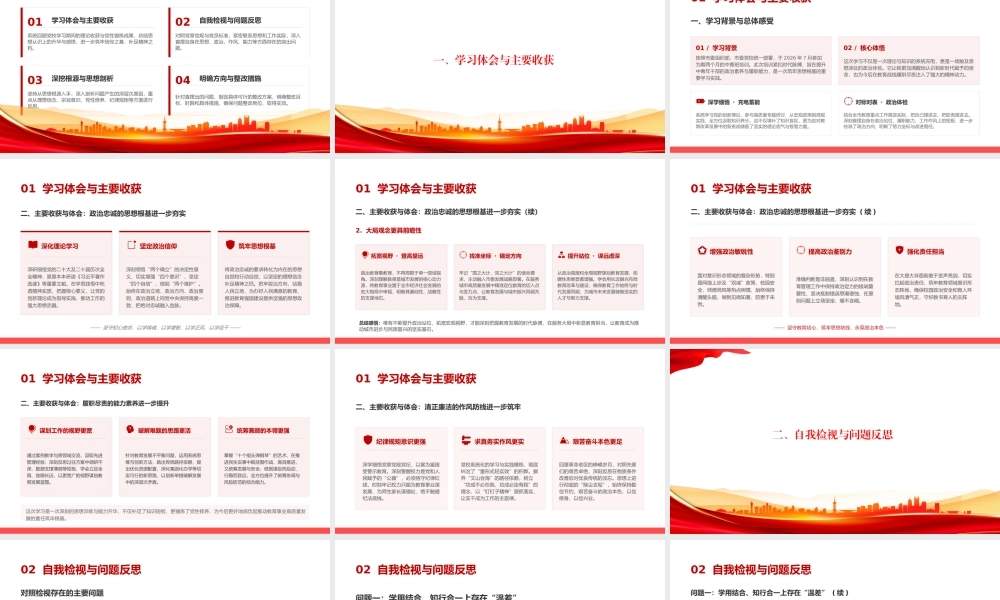 PPT：党员干部党性分析报告.pptx