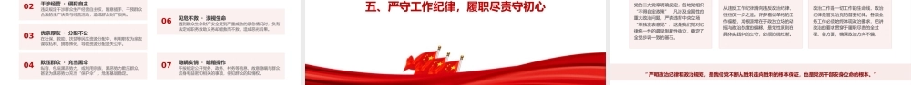 党课PPT：恪守“六大纪律”,筑牢思想根基.pptx