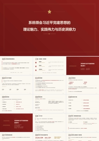 PPT：系统领会习近平党建思想的理论魅力、实践伟力与历史洞察力.pptx