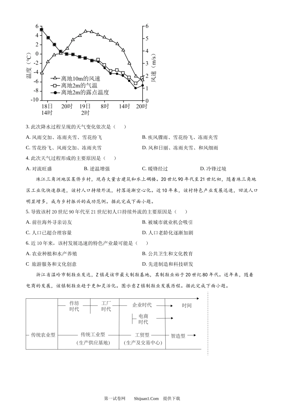 2023年高考地理试卷（广东）.docx_第2页