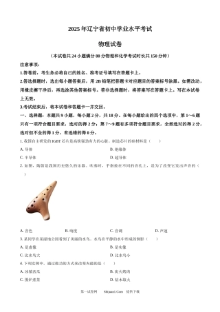 2025年辽宁省中考物理试题.docx
