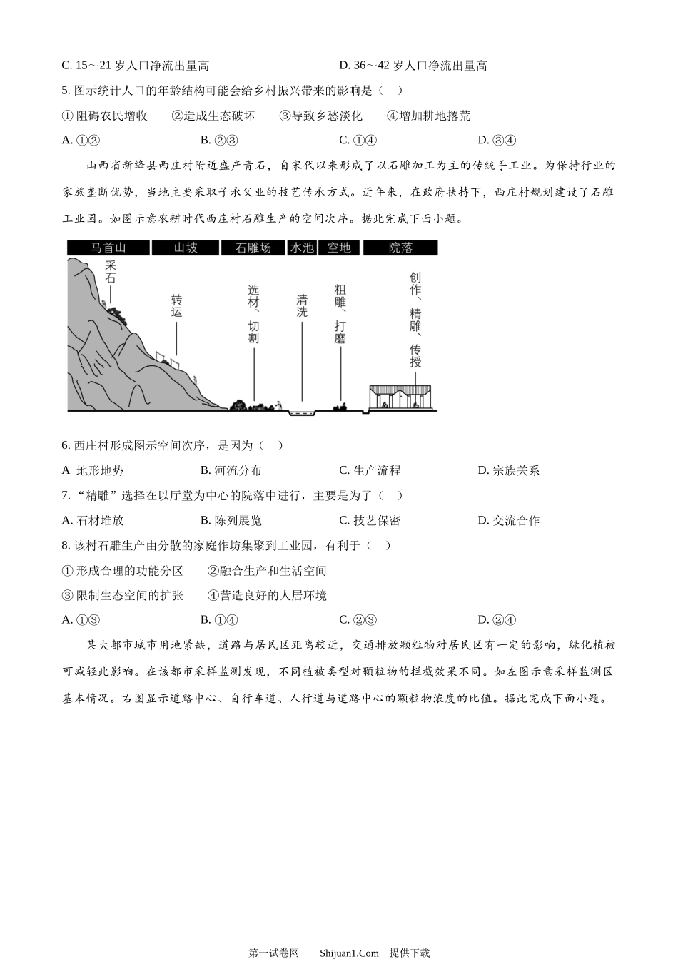 2024年高考地理试卷（湖南）.docx_第2页