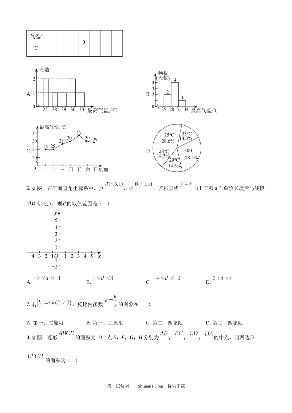 2025年广东省广州市中考数学真题.docx_第2页