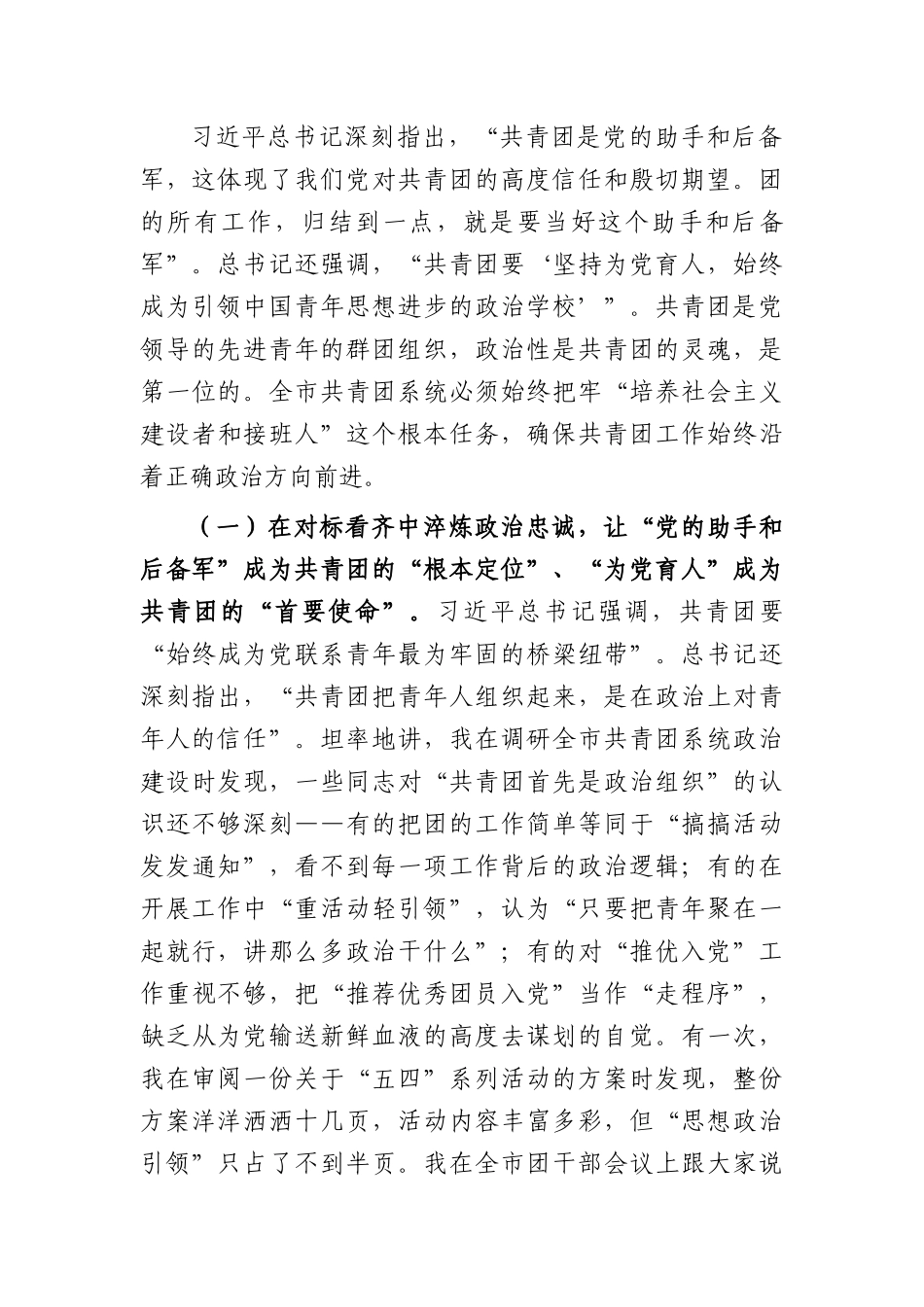 团市委专题党课讲稿：铸魂领航聚青力，建功逐梦新征程（6950字）.docx_第2页