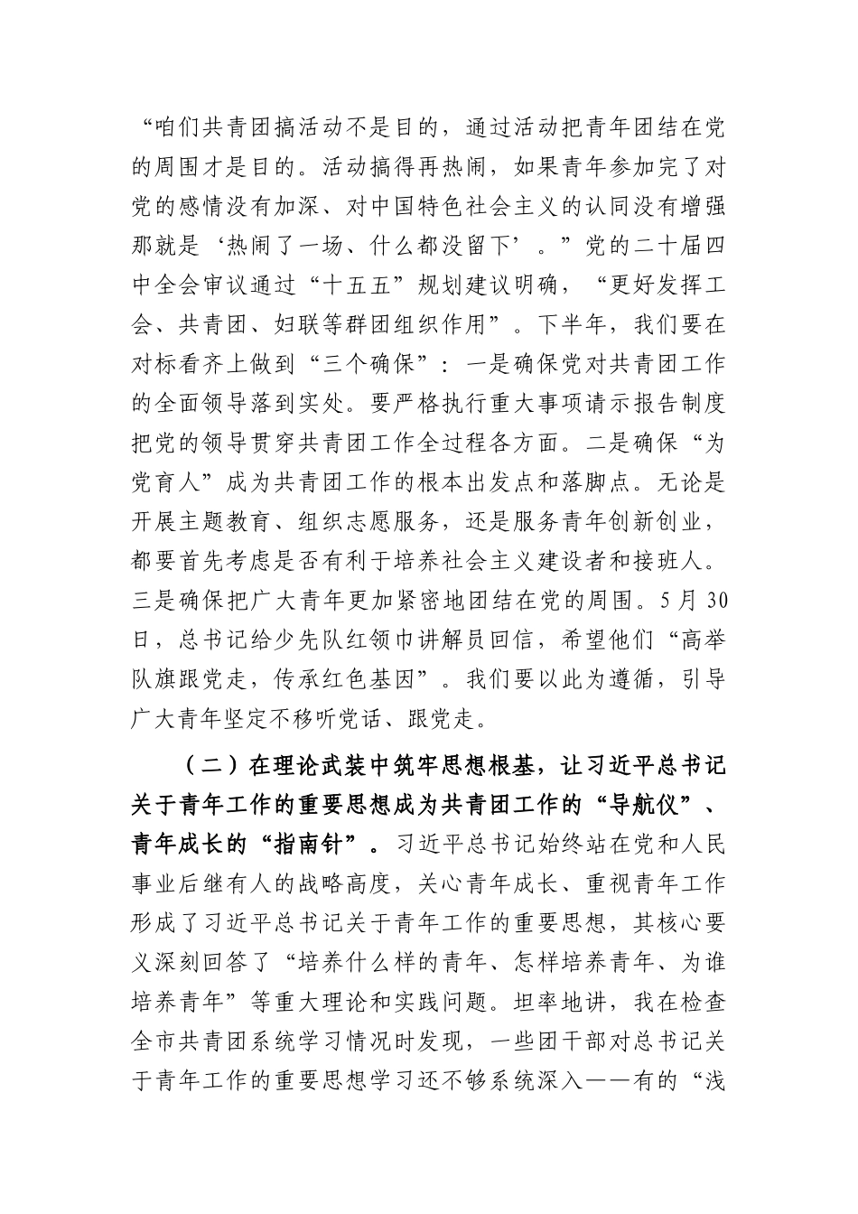 团市委专题党课讲稿：铸魂领航聚青力，建功逐梦新征程（6950字）.docx_第3页