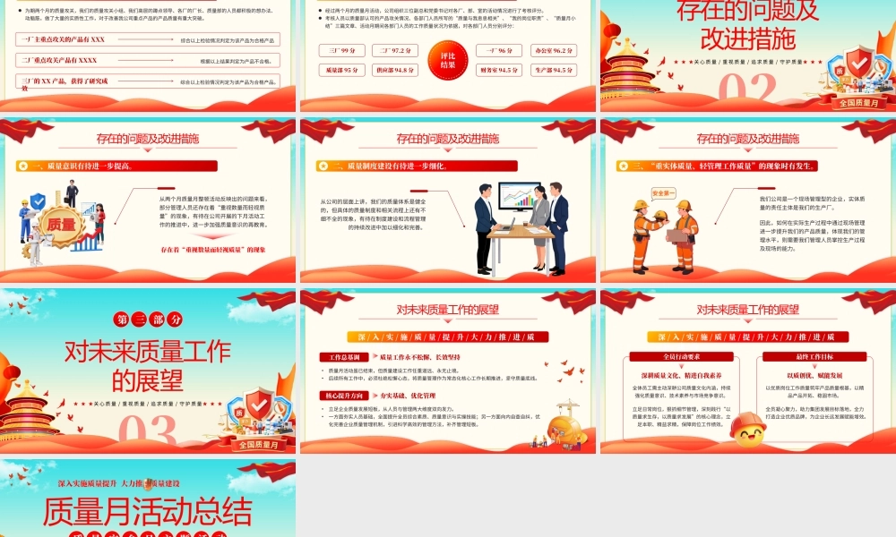 国潮党政风质量月活动总结全国质量月主题活动.pptx